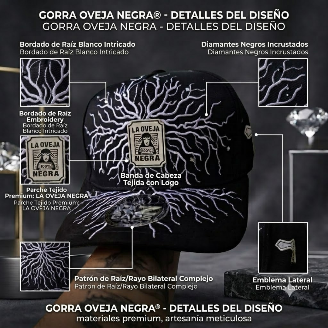 🔥🖤Gorra Oveja Negra Premium™ – Caracter, Fe y Estilo