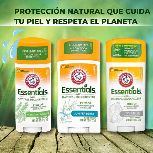 Desodorante Natural Essentials™ X 2  – Protección segura y fresca 🌱