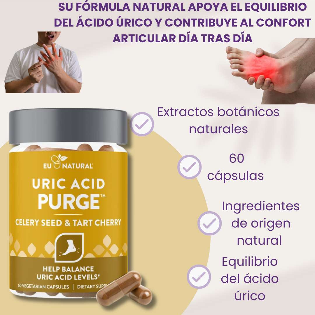 💚Natural Uric Acid Purge™ x 60 Cápsulas – Bienestar Articular y Equilibrio Diario 💚