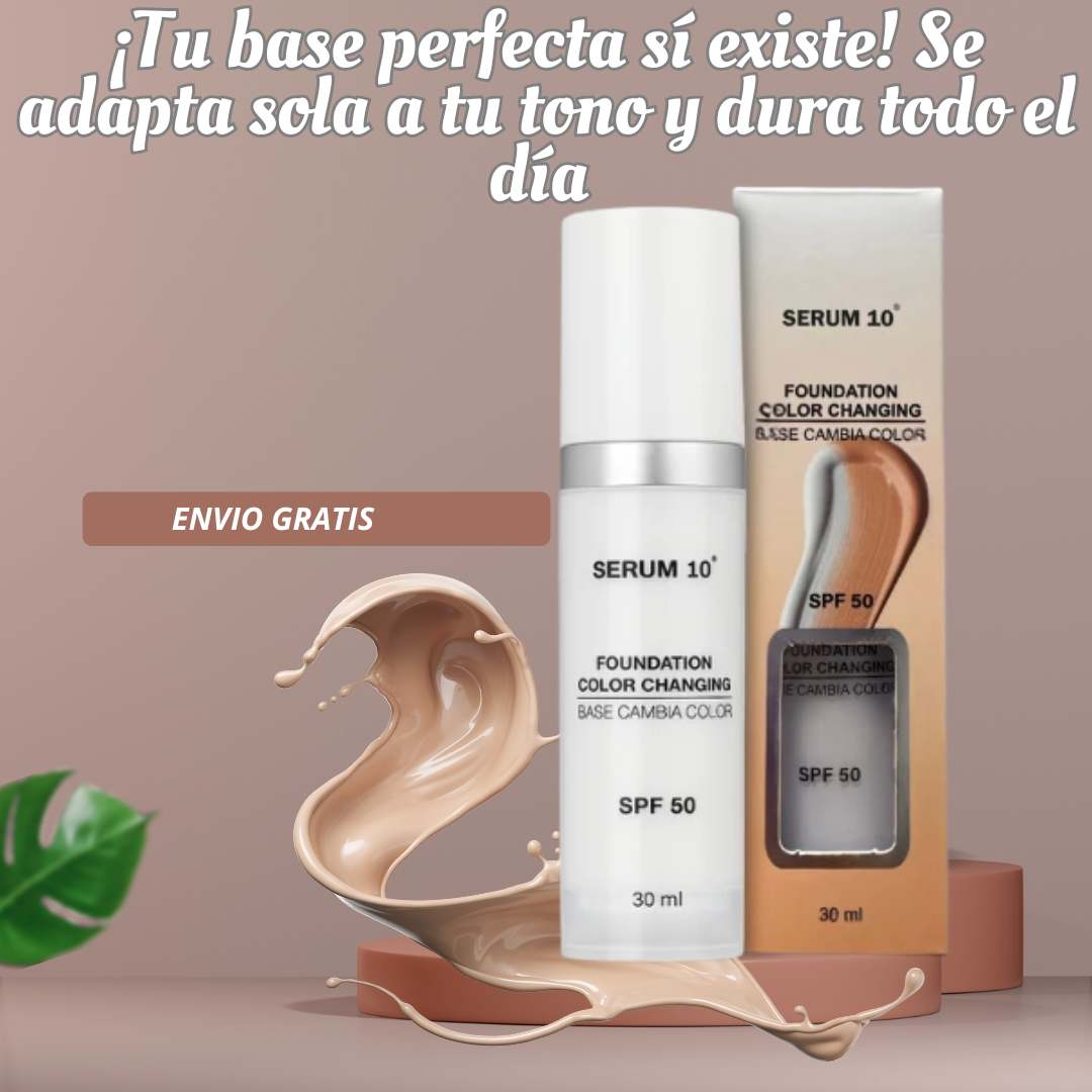Base Mágica Autoajustable™ SPF 50 – Tu tono perfecto, sin esfuerzo 💖