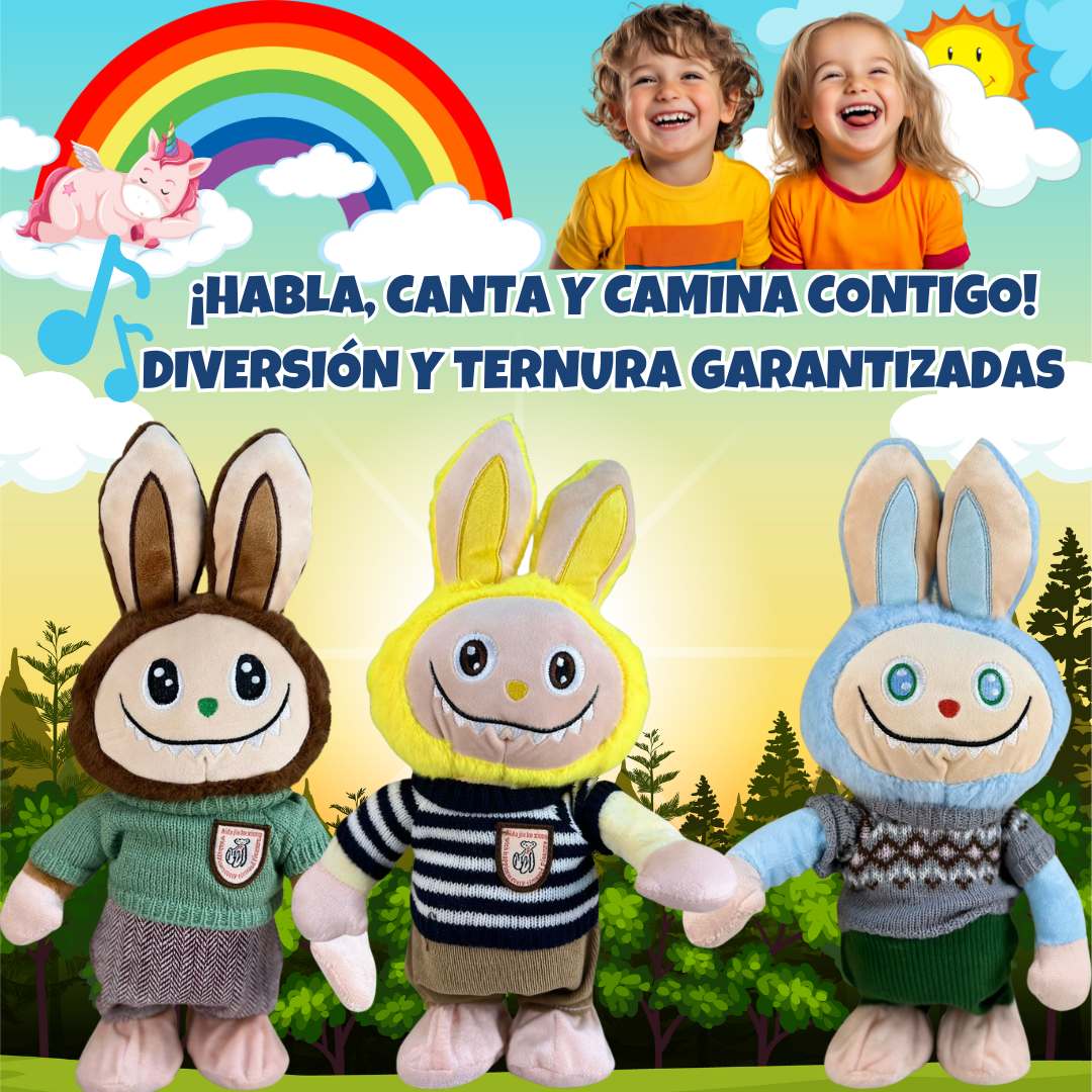 Labubu Parlanchina™ 🎀 – Habla, Canta y Camina Contigo 🎶