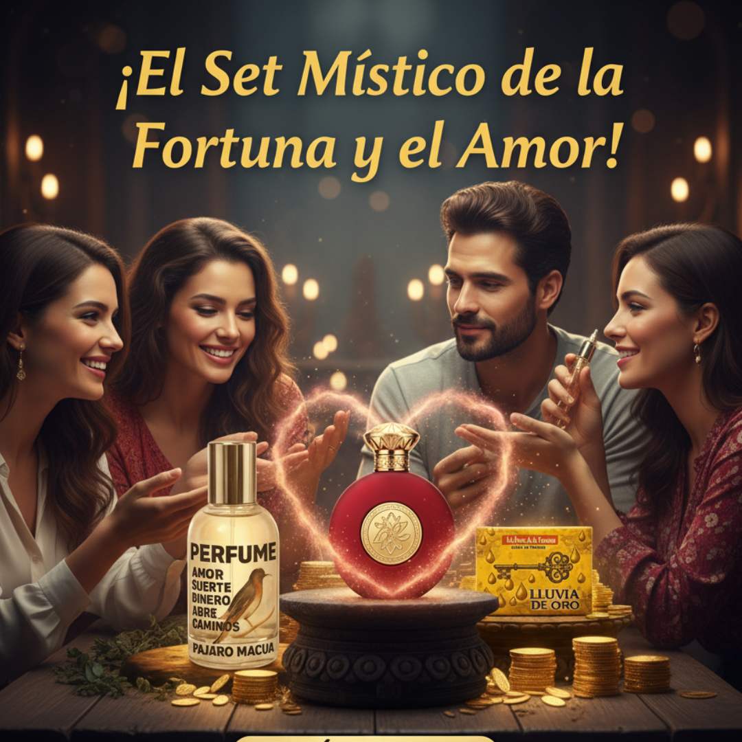 Combo Especial Amor, Salud y Fortuna™ – Perfumes Energéticos + Jabón 🍀