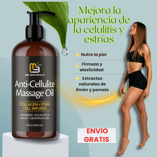 M3 Naturals™ Aceite Anticelulítico y Reafirmante para el Cuerpo 🌿
