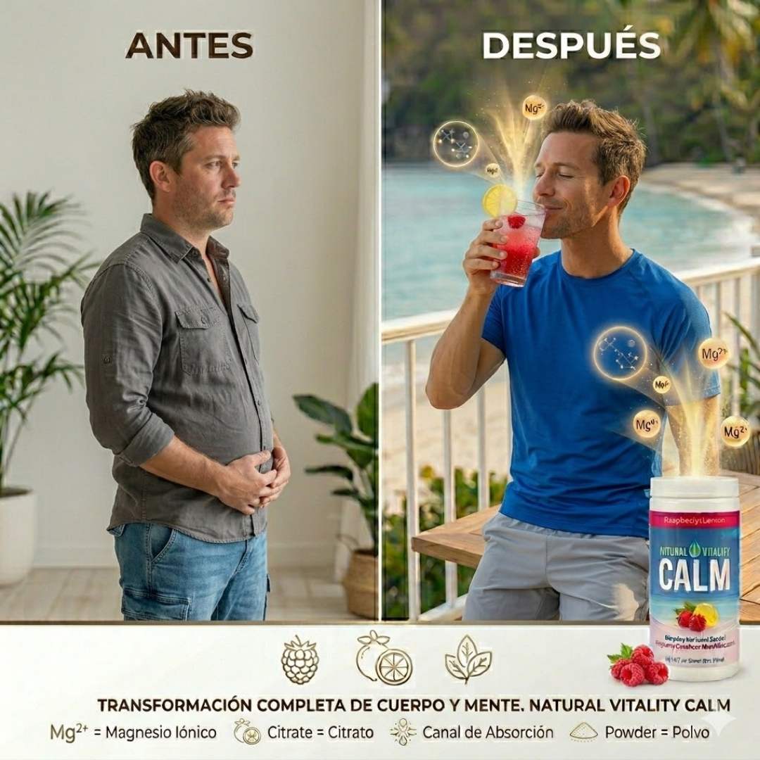 🍓🍋‍🟩Natural Calm Magnesio™  – Relájate y Equilibra tu Día en un sorbo